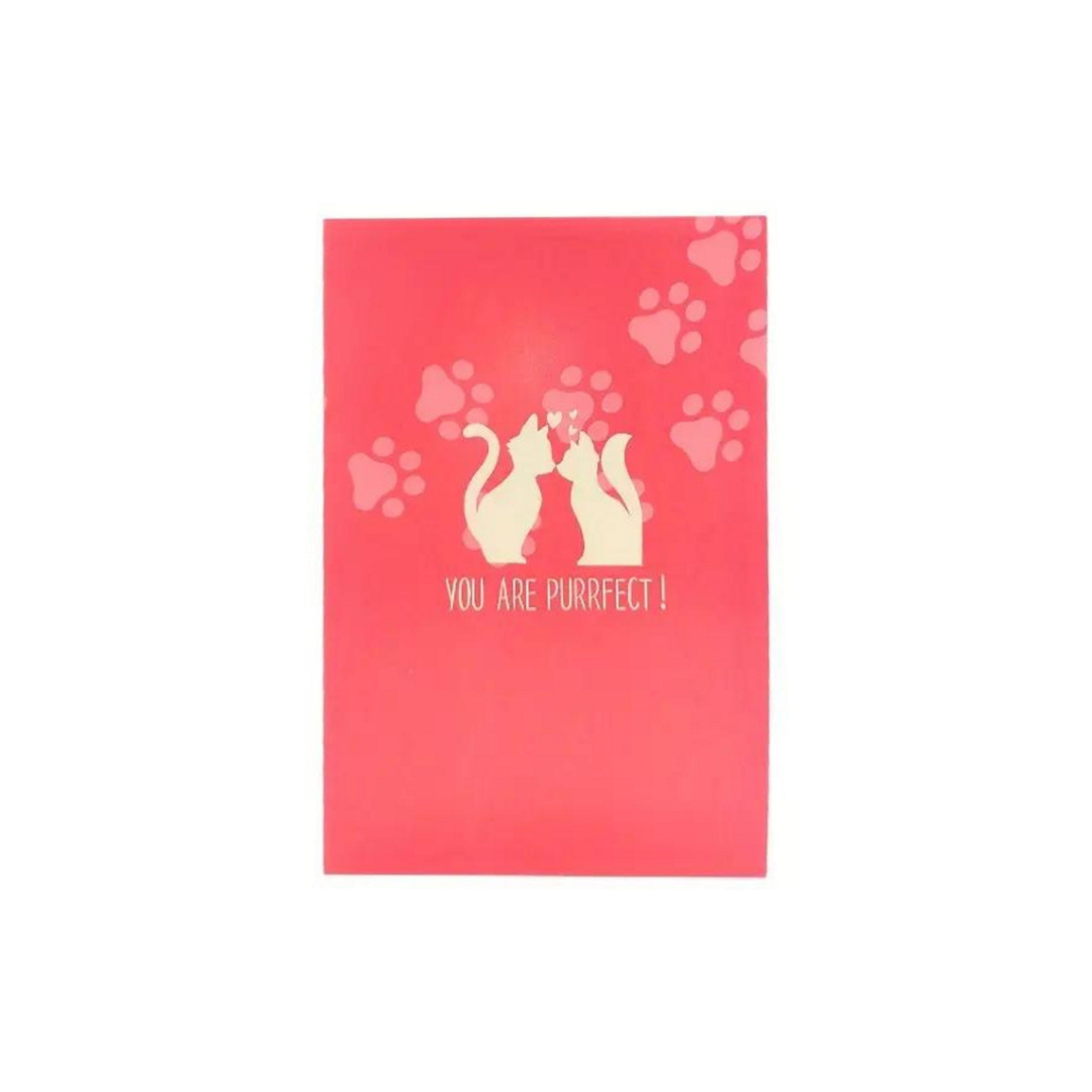 YOU ARE PURRFECT POP UP GREETING CARD