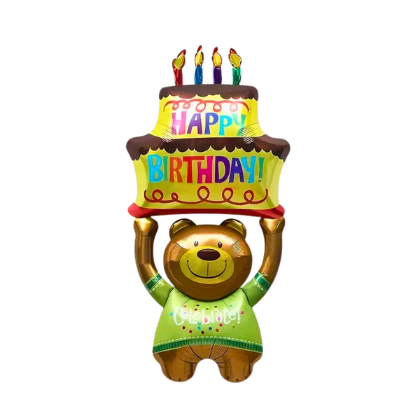 Jumbo 54" Birthday Bear Balloon